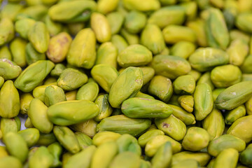 Close-up of a Pile of Shelled Pistachios