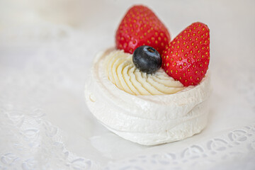 Homemade sweets made from natural and healthy ingredients. Festive background with mini cakes. Delicious cake