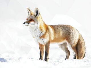 Obraz premium Red Fox in Winter