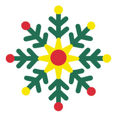 christmas snowflake icon vector illustration