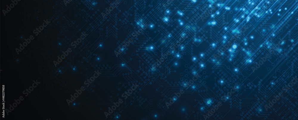 Aufkleber Abstract high technology and science background