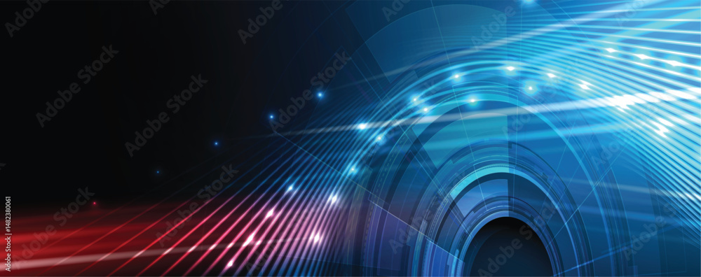 Aufkleber Abstract high technology and science background