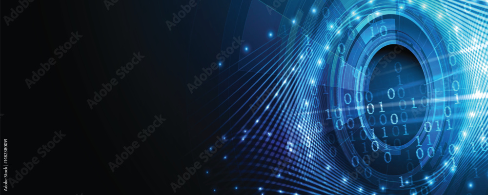 Aufkleber Abstract high technology and science background