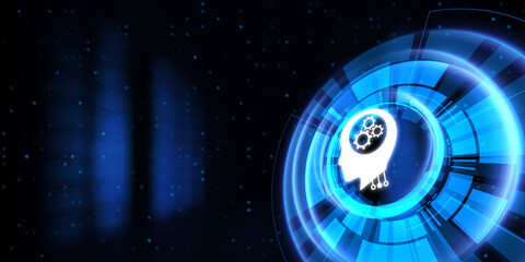 Machine learning neural network AI artificial intelligence technology concept.