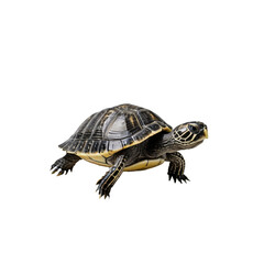 Fototapeta premium small newborn turtle on a transparent background