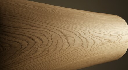 Close-up view of a smooth wooden surface showcasing natural grain patterns