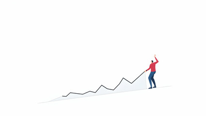 Investment Insights Dashboard: Advanced Digital Analytics & Interactive Visualization Tools for Informed Financial Decision Making - Flat Cute Vector Illustration