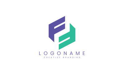 Minimalist FF Logo for Branding and Identity.