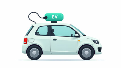 Electric Vehicle Subsidies: Infographics & Visualizations on Government Support for EV Adoption - Modern Financial Incentives in a Cute Flat Vector Style