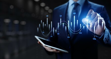 Interactive Financial Data Visualization with Trading Algorithms.