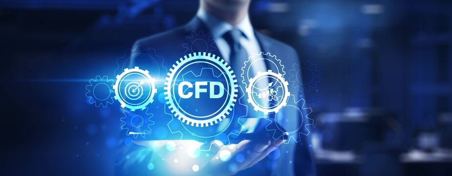 CFD Trading and Financial Strategy Technology Concept with Interactive Gears.
