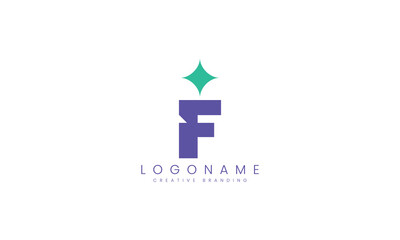 Minimalist F Logo for Branding and Identity.