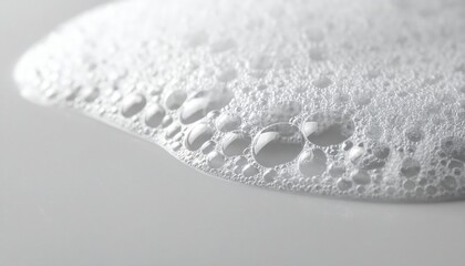 Bubbling foam formation clean surface macro photography minimalist environment close-up view abstract concept