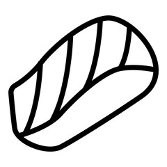 Salmon icon. Vector line icon