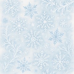 Festive Winter Pattern with Christmas Decorations, Snowflakes, and Cozy Holiday Elements for Seasonal Design Projects