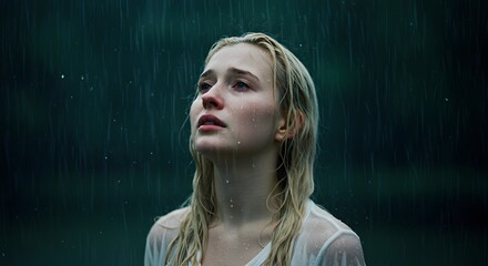 Woman with Tears in the Rain