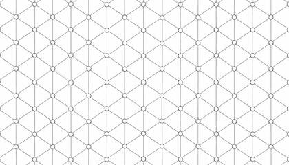 Fototapeta premium Geometric Seamless Pattern: Elegant Black and White Hexagon Design
