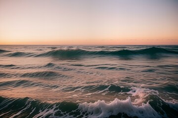 Graphic Wooden background, abstract waves, smooth texture, warm hues.