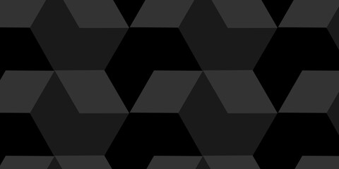 Minimal black cubes geometric tile and mosaic wall grid retro digital tiles wallpaper background. white and gray block cube structure square triangle texture vintage design.	
