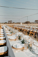 Elegant variety of wedding table decor & flowers