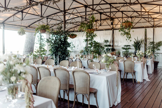 Elegant variety of wedding table decor & flowers