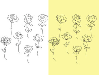 Vibrant Single Flower Design in Red Green Blue Yellow and Cyan Created with Adobe Illustrator Perfect for Floral Prints Invitations and Branding