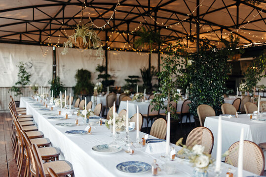 Elegant variety of wedding table decor & flowers