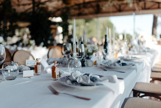 Elegant variety of wedding table decor & flowers