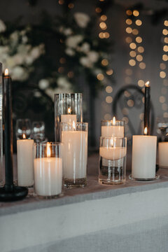 Elegant variety of wedding table decor & flowers