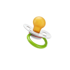 baby pacifier isolated on white
