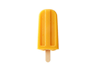 Mango popsicle isolated on white background.