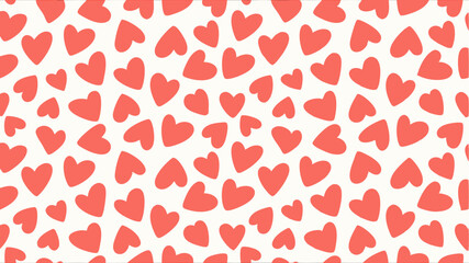 seamless background with hearts