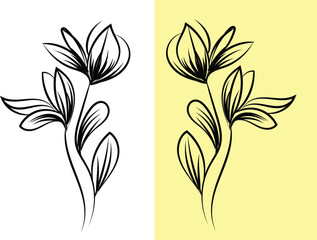 Vibrant Single Flower Design in Red Green Blue Yellow and Cyan Created with Adobe Illustrator Featuring a Detailed and Colorful Floral Illustration