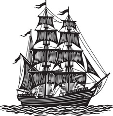 Ship Silhouette Vector – Ocean and Marine Travel Design

Vintage Sailing Ship SVG – Nautical Clipart Art

Cargo and Cruise Ship Silhouette – Sea Transport Icon

Pirate Ship Silhouette – Adventure and 