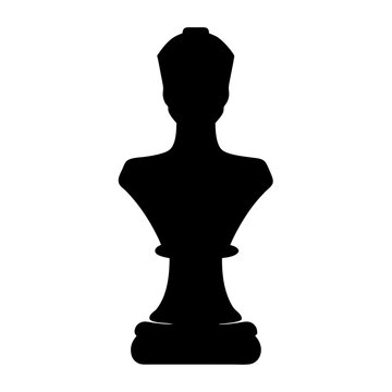 recommend clip art: Isolated black chess bishop piece silhouette against a clean white backdrop