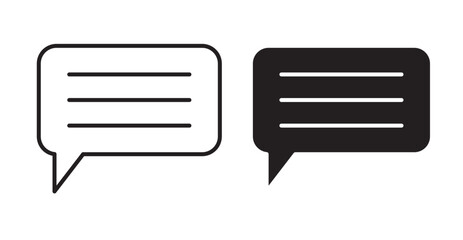 Text icon set flat style. Vector illustration collection.