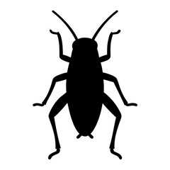 Silhouette of a Cockroach, representing Pest Control, Insects, and Cleanliness
