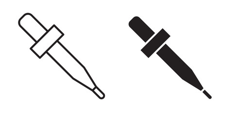 Eye dropper icon set flat style. Vector illustration collection.