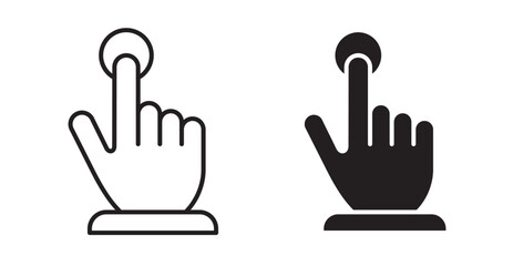 Choice icon set flat style. Vector illustration collection.