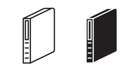 Binder icon set flat style. Vector illustration collection.