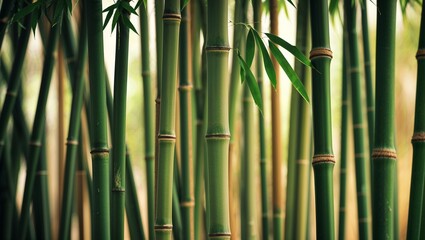 Fototapeta premium Bamboo Plant Growing In Natural Environment