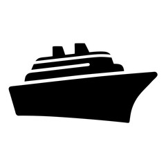 Obraz premium Iconic image depicting a massive cruise ship sailing across the ocean
