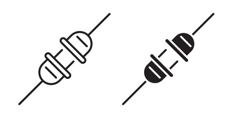 Plugin icon set flat style. Vector illustration collection.