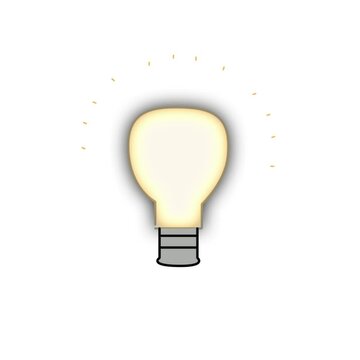 Light bulb design animation. Conceptualize ideas and creativity in a professional way