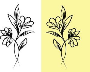 Vibrant Single Flower Design in Red Green Blue Yellow and other Colors Perfect for Floral Decoration Greeting Cards and Textile Prints