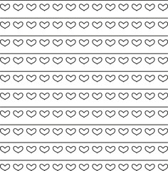 Lines or rows for text alternate with hearts. Blank for love letters.