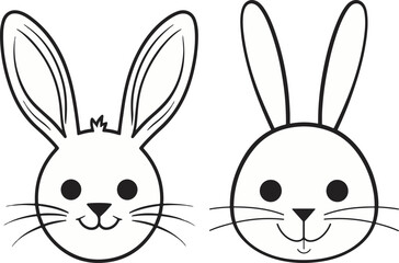 Fototapeta premium vector illustration of a rabbit