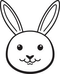 Fototapeta premium vector illustration of a rabbit
