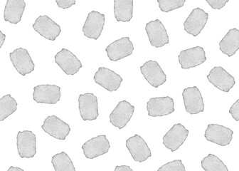 Seamless pattern with hand drawn watercolor light grey dots isolated on white background