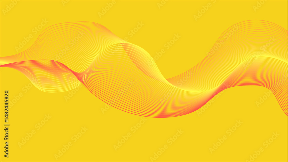 Wall mural abstract colorful wave background